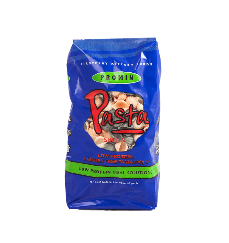Promin Low Protein Pasta TriColour Shells Promin Metabolics